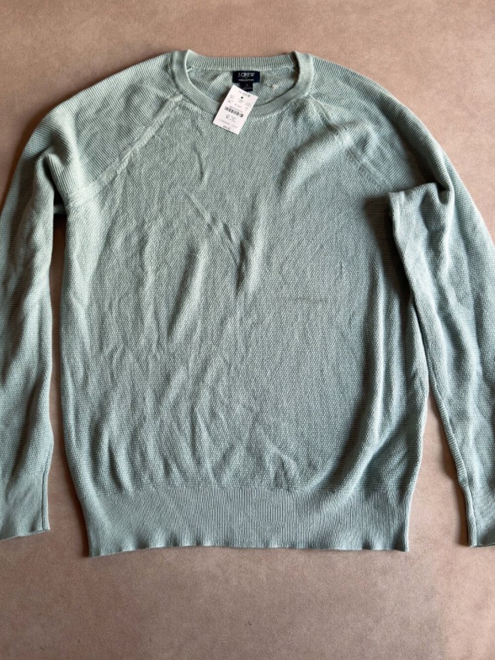 J. Crew Cotton seed-stitch crewneck sweater • size small • CD617